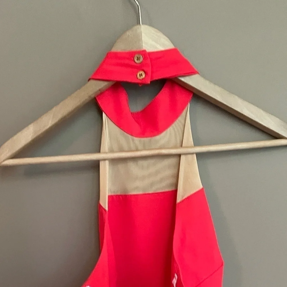 Naven x Revolve Paneled Peekaboo Dress in Red Sz‎ 2
